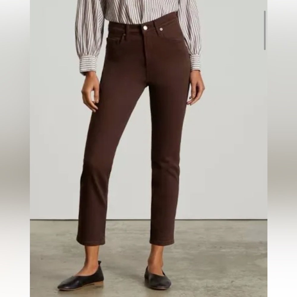 NWT everlane original cheeky jean brown 27
